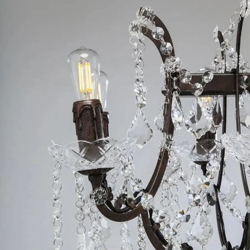 Klassieke eettafelhanglamp met kristal>Straluma New
