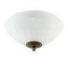 Klassieke plafondlamp gevlamd glas met brons 30 cm>Straluma Discount