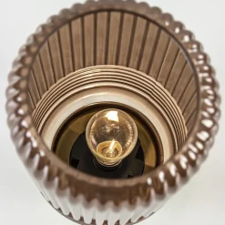 Klassieke tafellamp Lipa donker bruin op batterijen><noscript><img width=