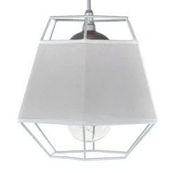 Kleine grijze hanglamp draad met stof>Straluma Best Sale