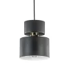 Kleine hanglamp zwart met goud accent>Straluma Cheap