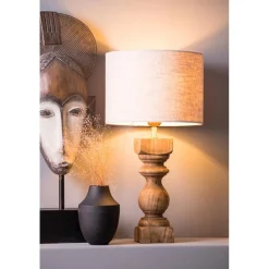 Kleine lampvoet Cumani hout light and Living><noscript><img width=
