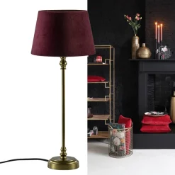 Kleine lampvoet Ramses antiek brons><noscript><img width=
