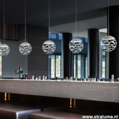 Kleine ronde design hanglamp Kelly wit><noscript><img width=