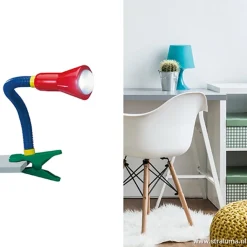 Klemlamp kinderkamer rood/blauw/groen><noscript><img width=