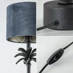 L&L lampvoet Armata mat zwarte palmboom><noscript><img width=