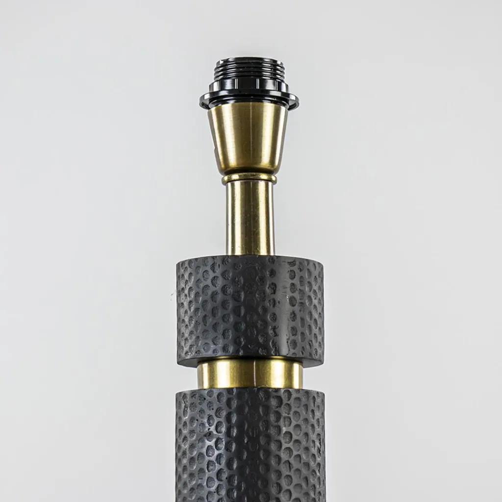 Lampvoet Azoyu zwart/brons exclusief kap>Straluma Outlet