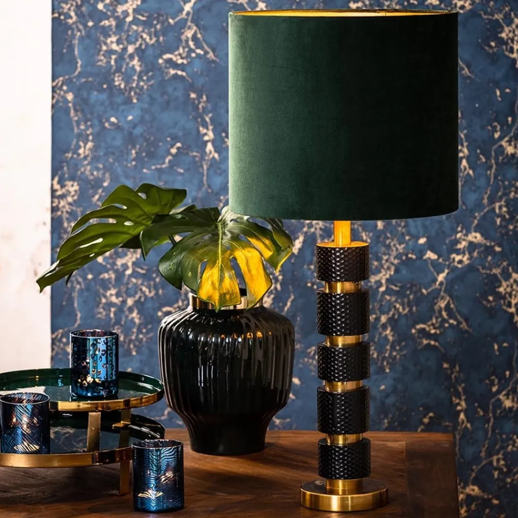 Lampvoet Azoyu zwart/brons exclusief kap>Straluma Outlet
