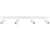 Langwerpige 4-lichts opbouwspot mat wit GU10>Straluma New