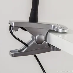 LED klemlamp/klemspot zwart met zilver><noscript><img width=
