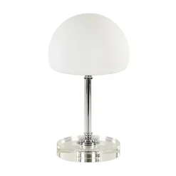 LED tafellamp chroom/opaal glas dimbaar>Straluma Outlet