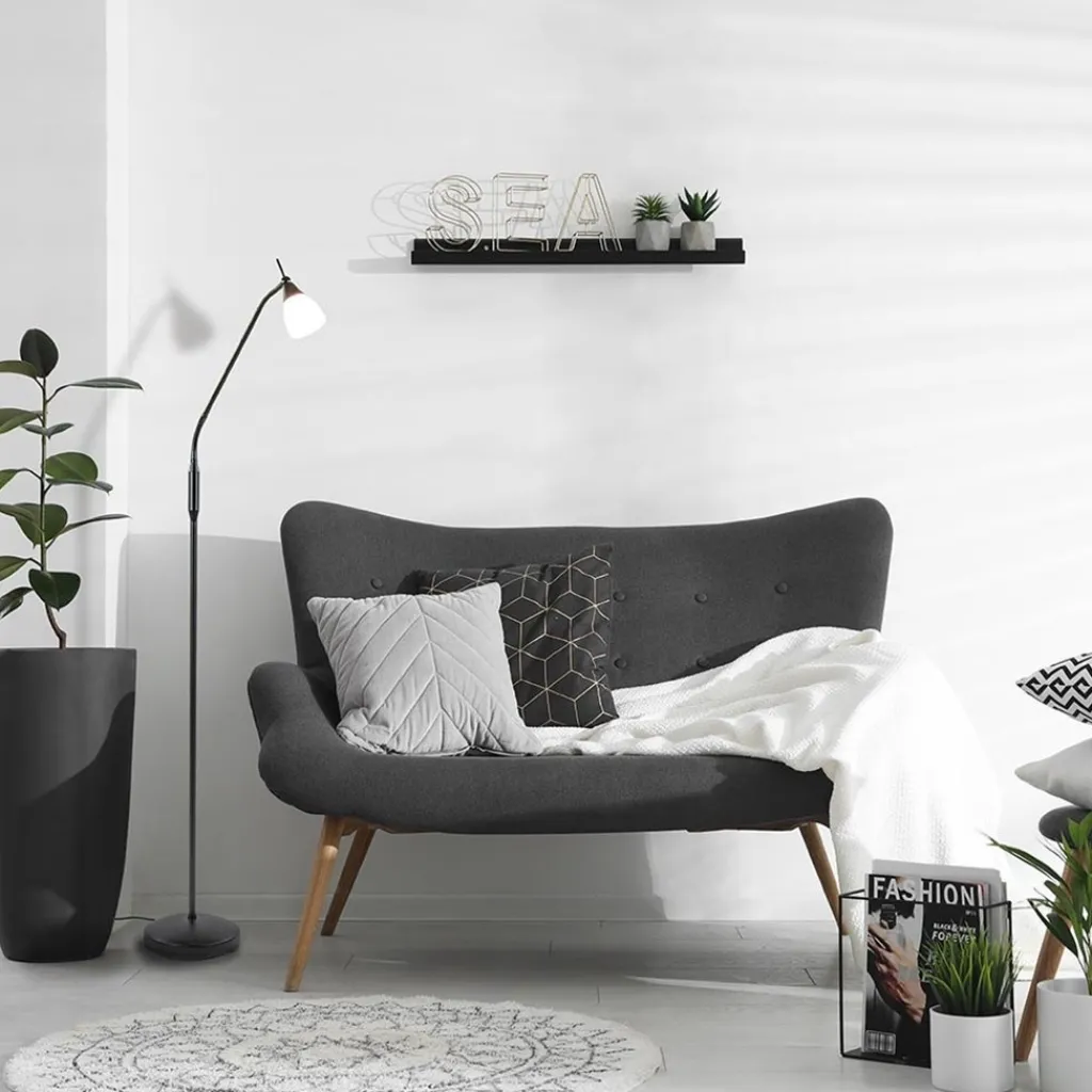 LED vloer/leeslamp Touchy verstelbaar zwart>Straluma Clearance