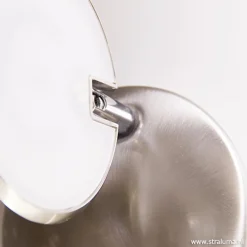 LED wandlamp staal met dimmer>Straluma Outlet