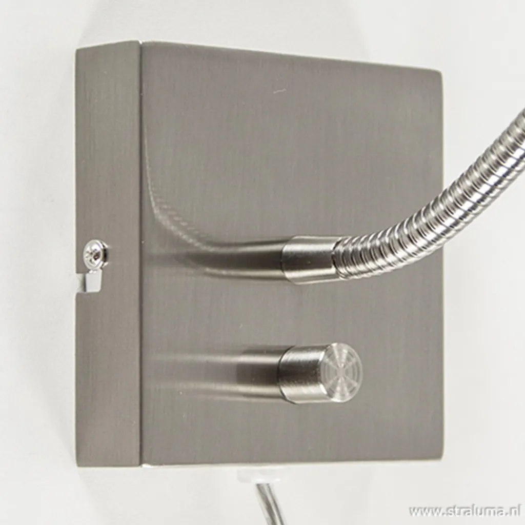 LED wandlamp/bedlamp flexibel staal>Straluma Fashion