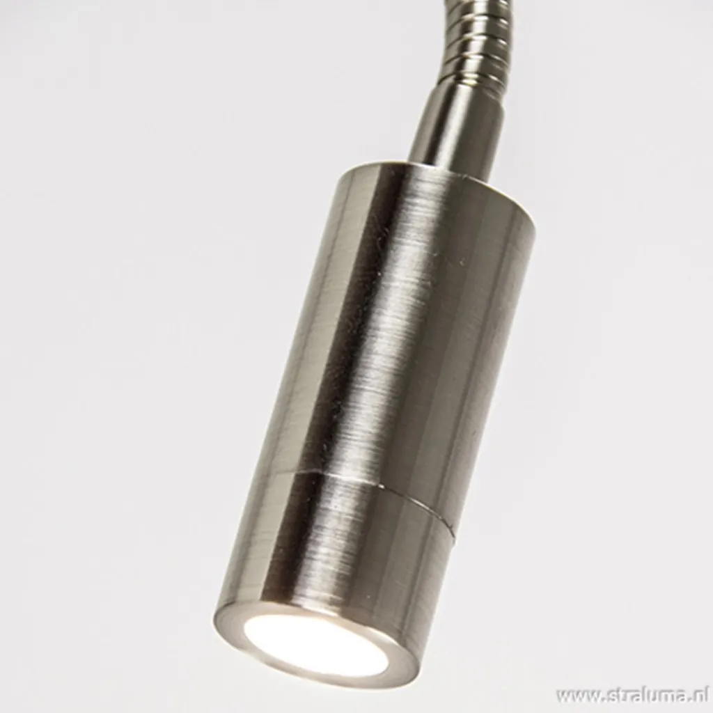LED wandlamp/bedlamp flexibel staal>Straluma Fashion
