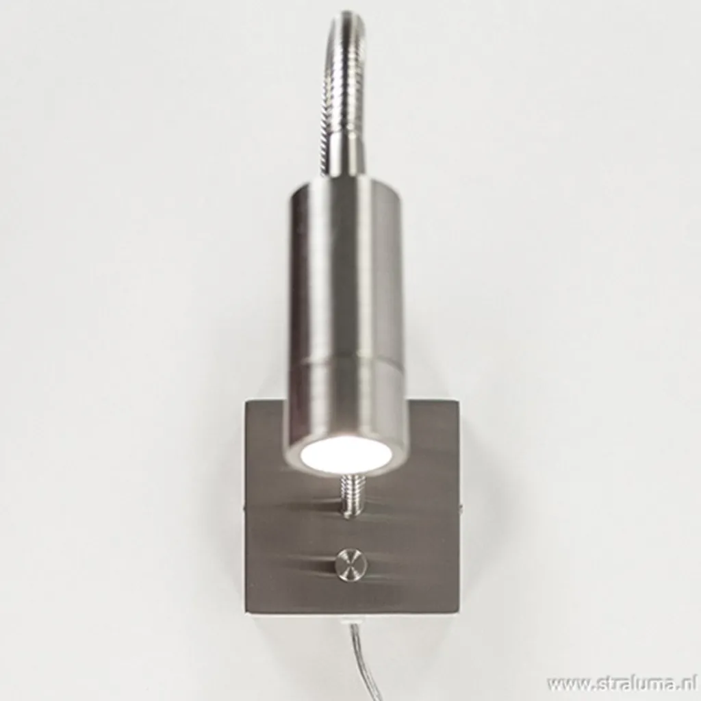LED wandlamp/bedlamp flexibel staal>Straluma Fashion