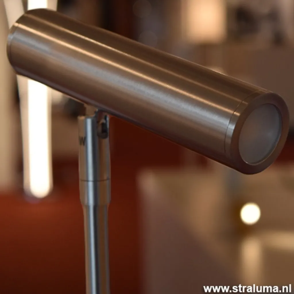 Leeslamp nikkel led + tastdimmer>Straluma Clearance