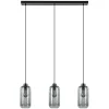 3-Lichts eettafelhanglamp smoke glas cilinder>Straluma Hot