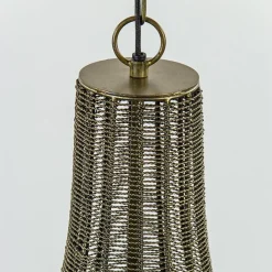 2-Lichts hanglamp Khedira mat zwart/brons><noscript><img width=