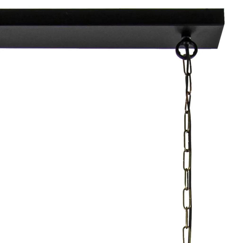 2-Lichts hanglamp Khedira mat zwart/brons>Straluma Shop