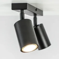 2-Lichts opbouwspot GU10 mat zwart><noscript><img width=