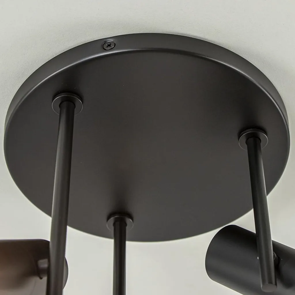3-Lichts plafondspot rond zwart GU10 mini>Straluma Cheap