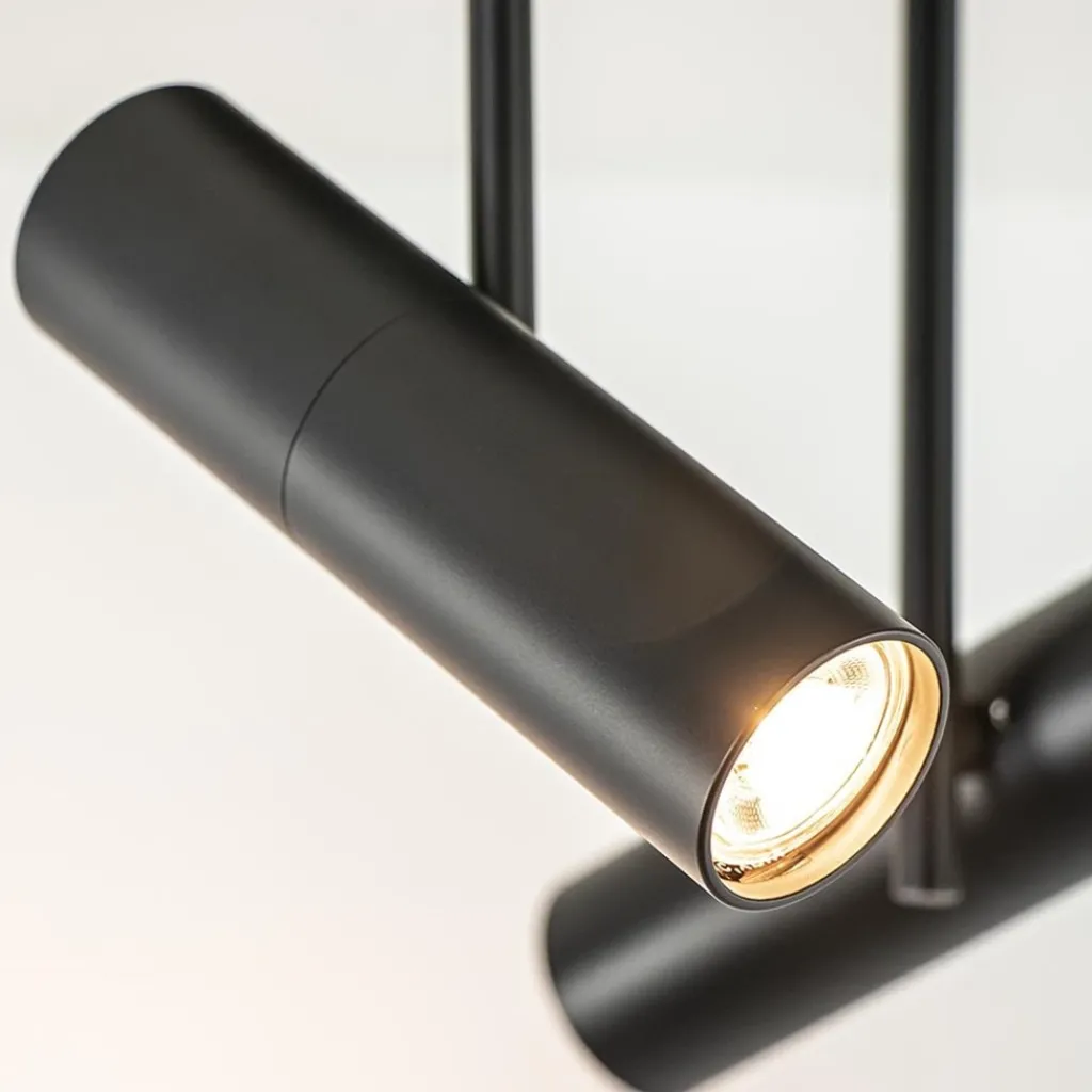 2-Lichts ronde opbouwspot met cilinders zwart>Straluma Best