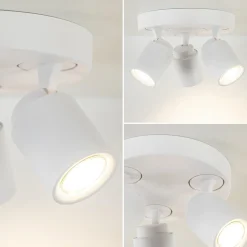 3-Lichts ronde plafondspot wit verstelbaar><noscript><img width=