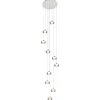 10-Lichts videlamp chroom/smoke glas inclusief dimbaar LED>Straluma Hot