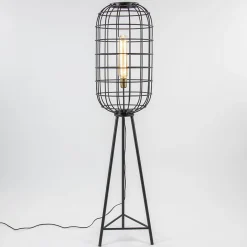 Light & Living vloerlamp Toah zwart met antiek brons>Straluma Clearance