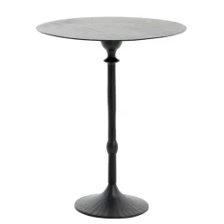 Light and Living bijzettafel Janna 50x60 cm mat zwart>Straluma Outlet