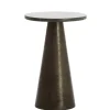 Light and Living bijzettafel Ynez bruin marmer 36x51 cm>Straluma Flash Sale