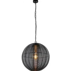 Light and Living hanglamp Amarah rond mat zwart>Straluma Store