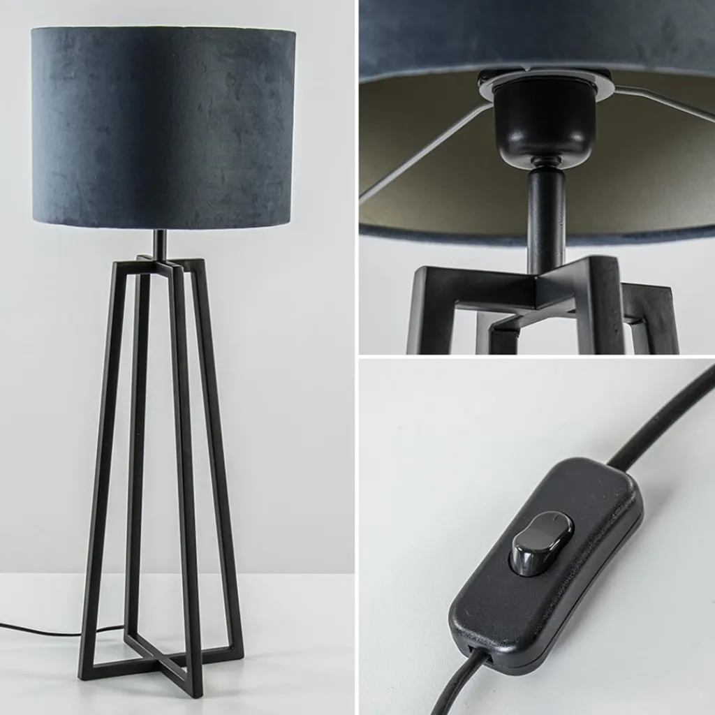 Light and Living tafellamp Miley mat zwart>Straluma Clearance