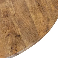 Mango houten eettafel rond met zwarte poot 130 cm><noscript><img width=