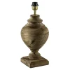 Massief houten lampvoet Milazzo met bronzen fitting>Straluma Fashion