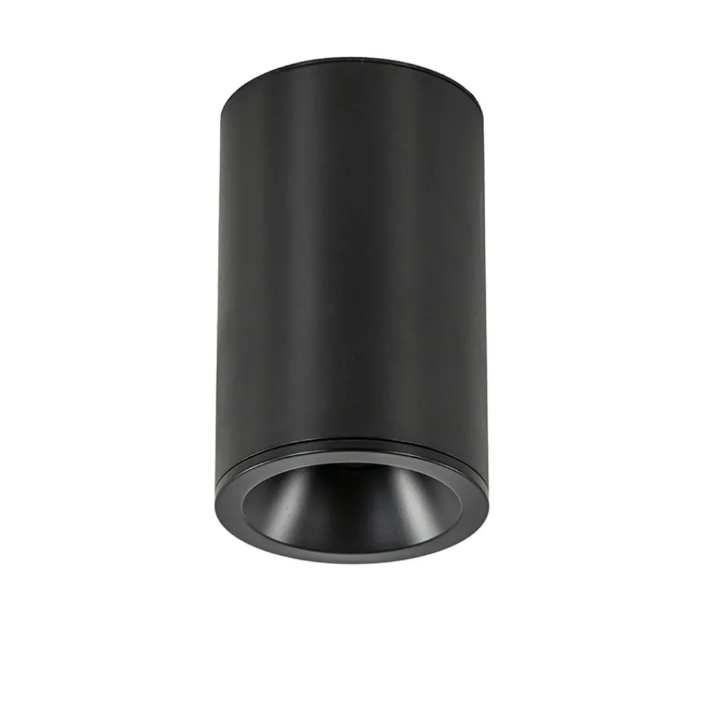 Mat zwarte opbouwspot rond IP54 badkamer/buiten>Straluma Cheap