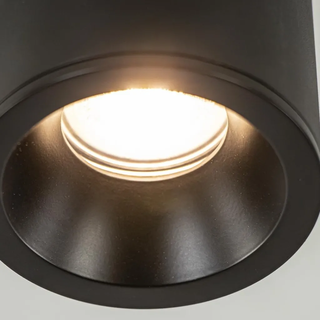 Mat zwarte opbouwspot rond IP54 badkamer/buiten>Straluma Cheap