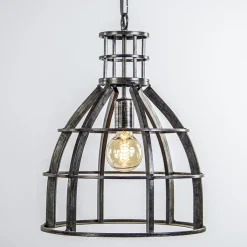 Metalen eettafel hanglamp 2-lichts kooi>Straluma Shop