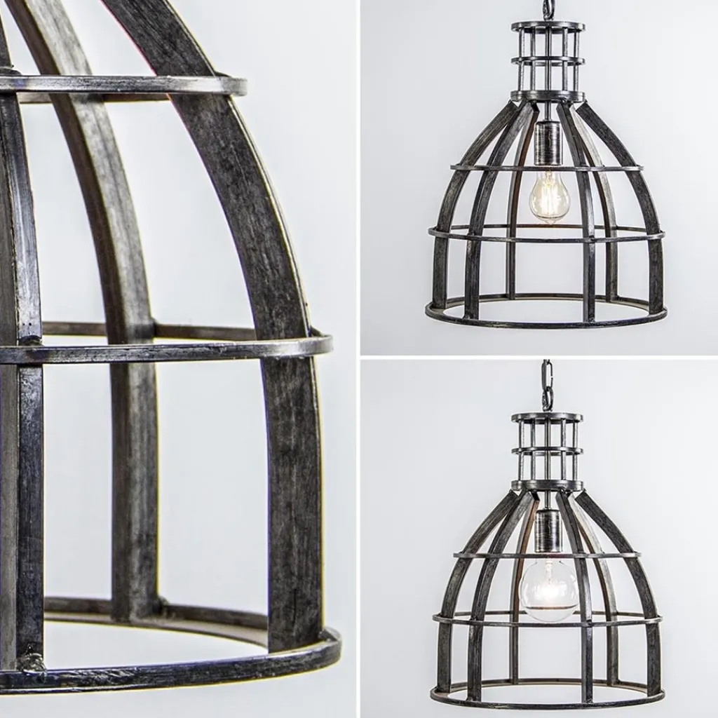 Metalen eettafel hanglamp 2-lichts kooi>Straluma Shop