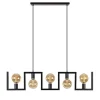 Metalen eettafel hanglamp zwart frame>Straluma Shop