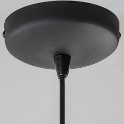 Metalen hanglamp cilinder bruin gevlamd><noscript><img width=