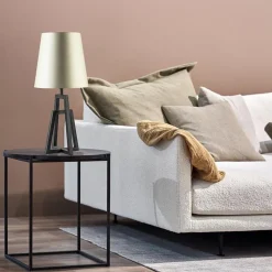 Metalen lampvoet mat zwart exclusief kap><noscript><img width=