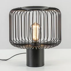 Moderne draad tafellamp mat zwart>Straluma Store