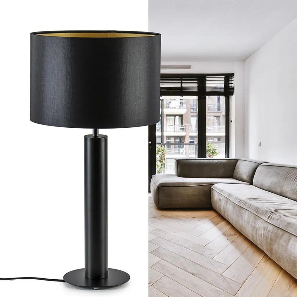 Moderne lampvoet cilinder mat zwart excl kap>Straluma Cheap