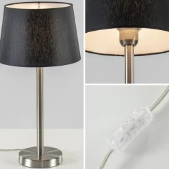 Moderne lampvoet Washington nikkel excl. kap><noscript><img width=