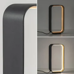 Moderne LED tafellamp zwart/goud klein><noscript><img width=