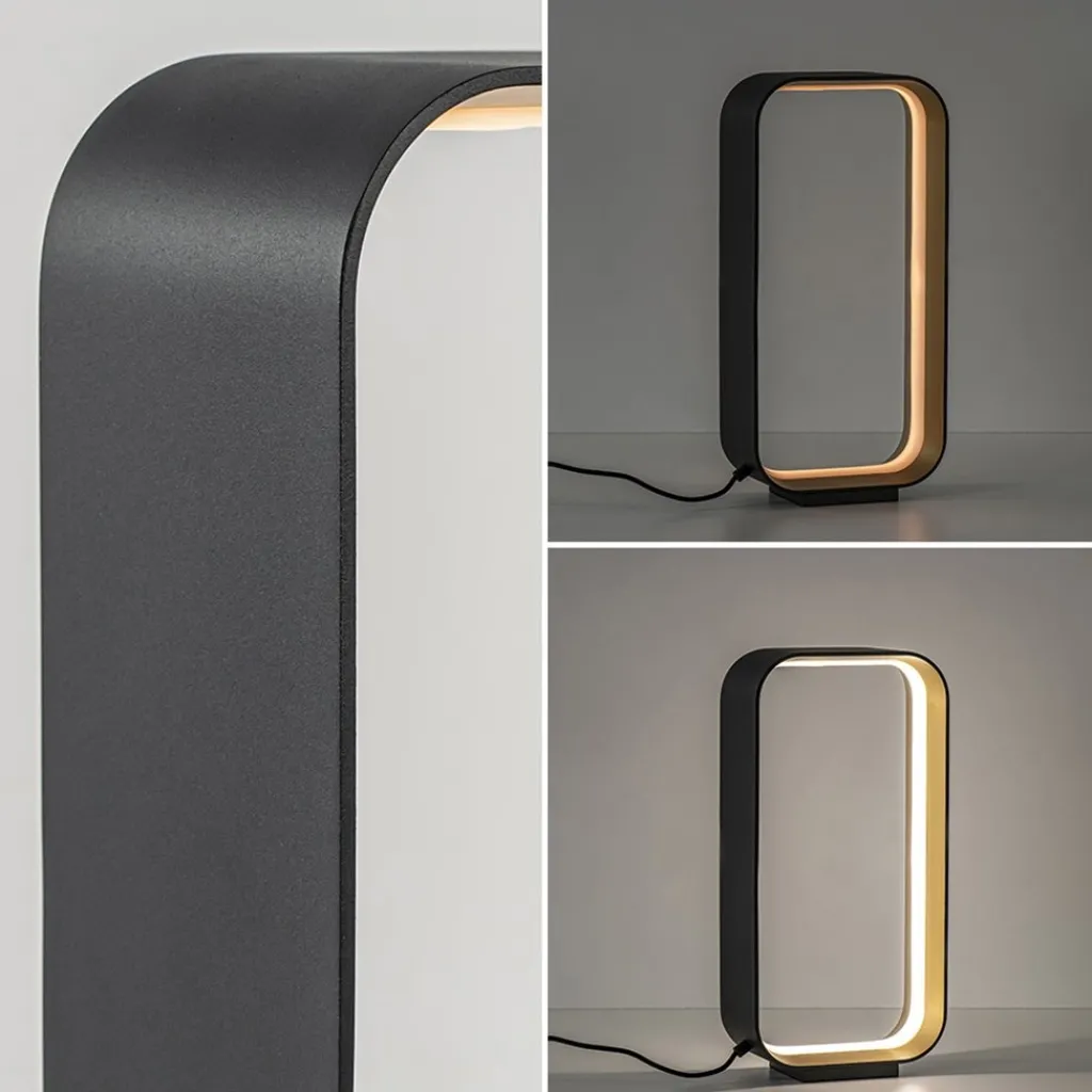 Moderne LED tafellamp zwart/goud klein>Straluma Online
