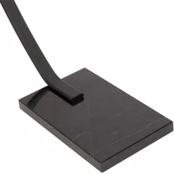 Moderne LED vloerlamp zwart met zwart marmer><noscript><img width=