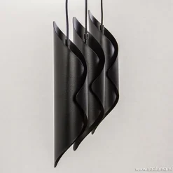 Moderne 3-lichts hanglamp zwart metaal><noscript><img width=